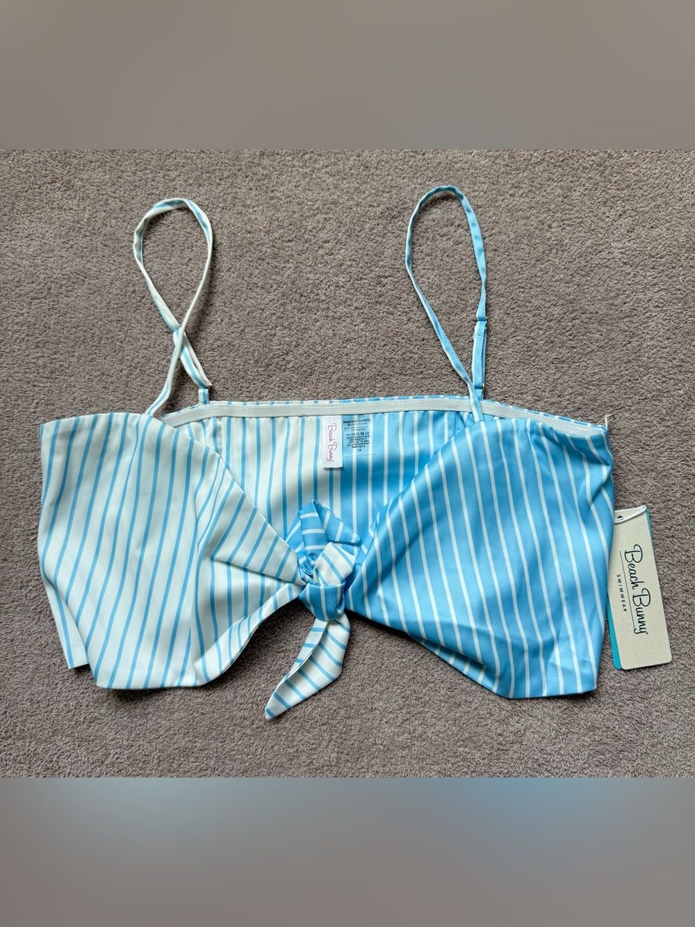 Beach Bunny - Eastyn Top LIGHT BLUE STRIPE